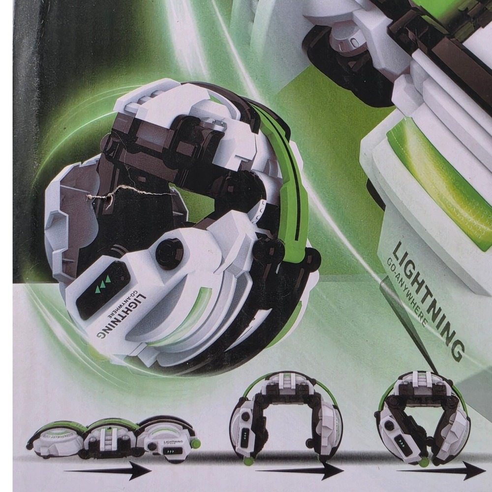 Bazader Stunt Rolling RC Car High Speed 15KM/H R/C Vehicle Green White - Picture 2 of 5